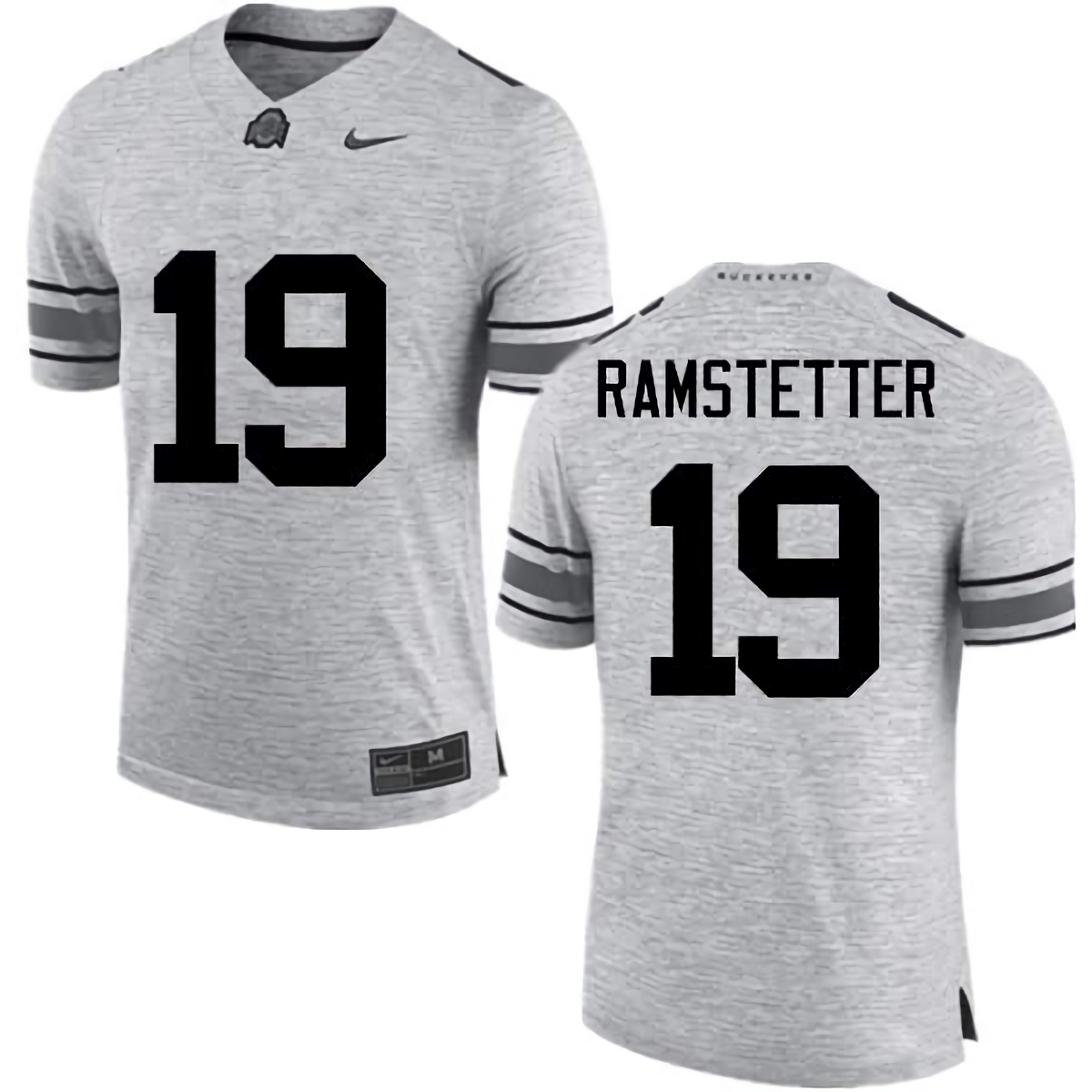 Joe Ramstetter Ohio State Buckeyes Men's NCAA #19 Nike Gray College Stitched Football Jersey CDF6756BM